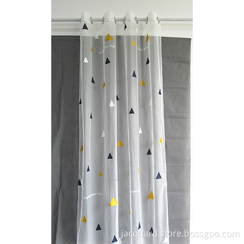 Tirai Voile Sheer Poliester Bordir